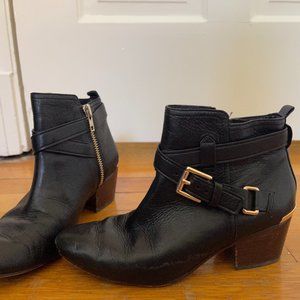 Coach black ankle boots size 5.5